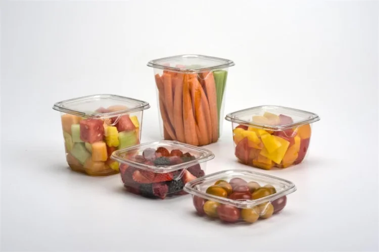  SURESTRIP viereckige Schüssel klar, sicherer 1000ml 12x12cm 