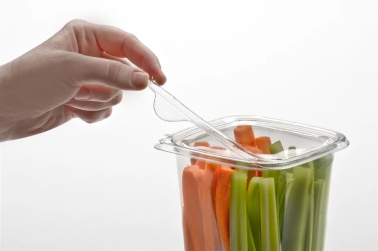  SURESTRIP viereckige Schüssel klar, sicherer 1000ml 12x12cm 