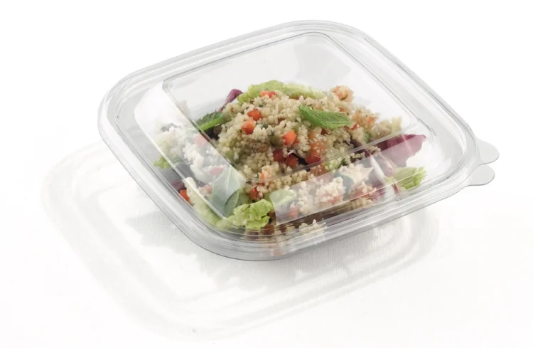  Square bowl clear 750ml 17x17cm 