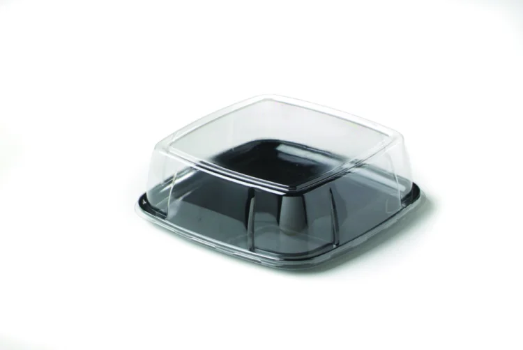  Square platter black 35x35cm 