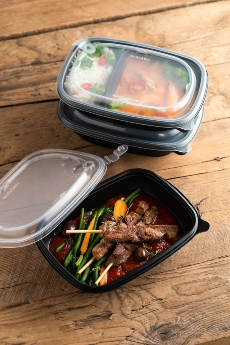  Reusable rectangular container 900ml COMBO PACK 