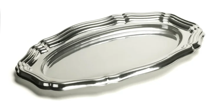  Oval platter silver 40x27cm 
