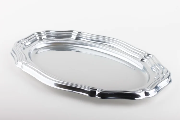  Oval platter silver 59x31cm 
