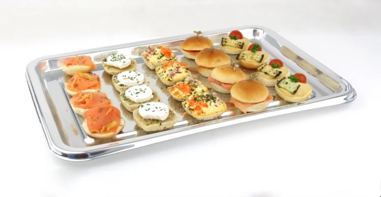 Rectangular platter silver 46x30cm 